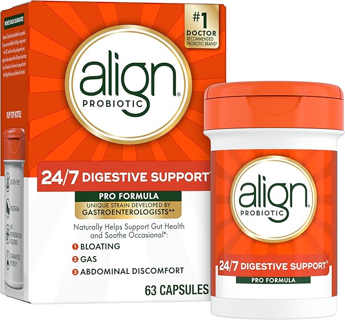 Align Probiotic Pro Formula Probiotics for Women and Men Probiotics for Digestive Health Men and Womens Probiotic Capsules Help Relieve Occasional Bloating &amp Gas* 63 Capsules