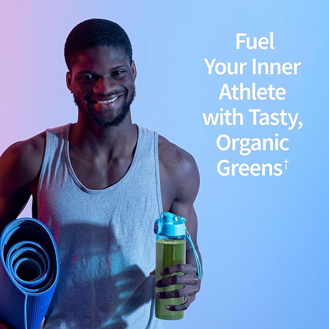 Garden of Life Sport Nutrition Greens and Superfoods Powder for Women and Men - Unflavored Organic Blend - Spirulina Fruit Vitamins Pre &amp Probiotics Mushrooms Athletic Supplements 30 Servin