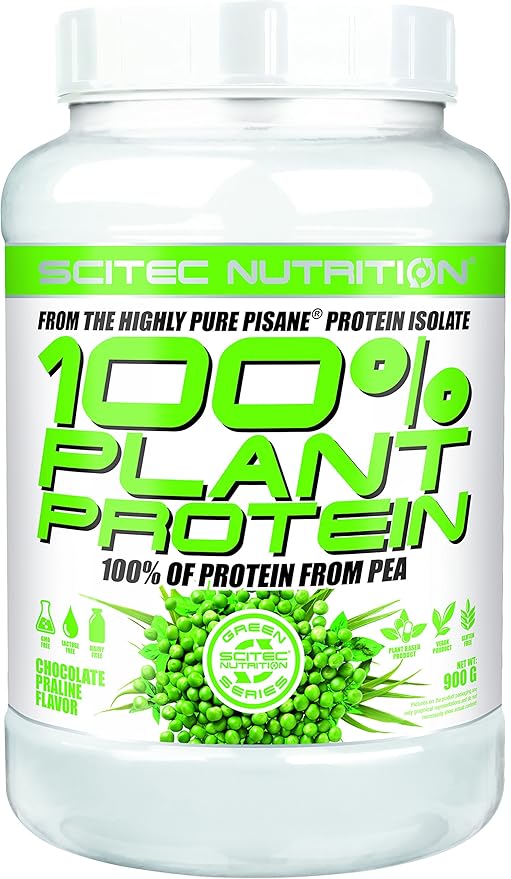 Scitec Nutrition 100% Plant Protein - 1.98 Pound Chocolate Praline (Vegan Vegetarian)