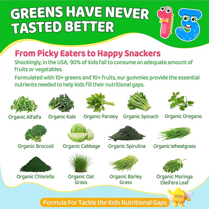 Kids Multivitamin Gummies &amp Kids Super Greens Gummies