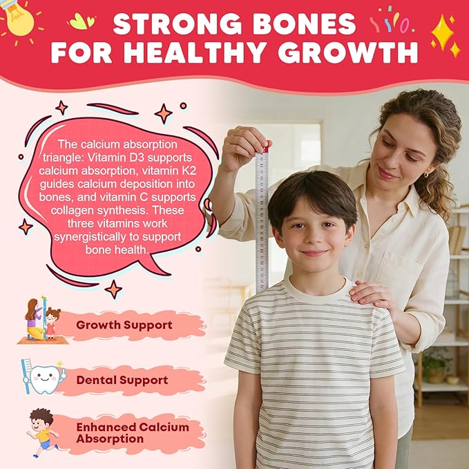 (2 Pack) Sugar Free Calcium Multivitamin Gummies for Kids with Methyl B12 &amp Methylfolate Calcium Vitamins C D A B1 B2 B6 Biotin Magnesium - Nutritional Immune Bone Support 120 Ct