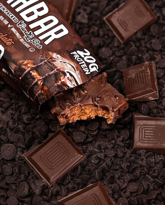 Anabar Protein Bar Triple Chocolate Wasted The Protein-Packed Candy Bar No Sugar Alcohols High Protein Amazingly Delicious 20 Grams of Protein (12 Bars Triple Chocolate Wasted)