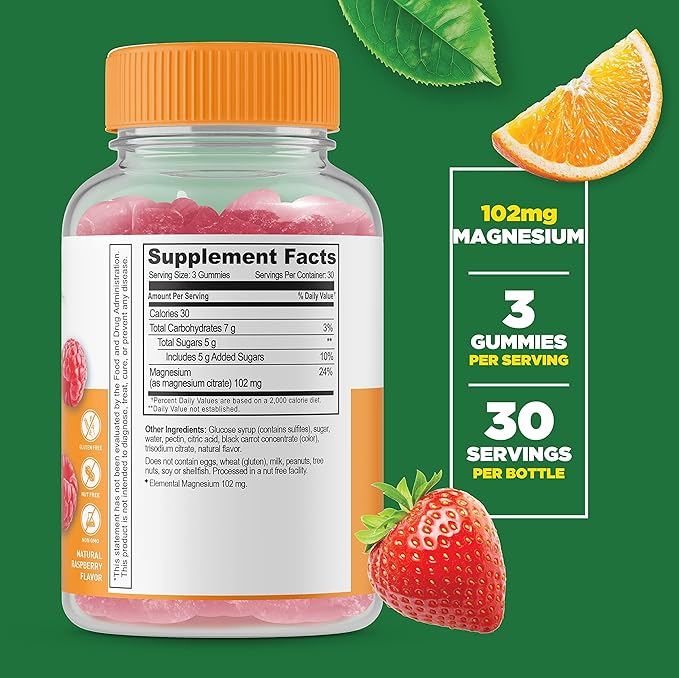 Lifeable Collagen &amp Biotin + Magnesium Gummies Bundle - Great Tasting Vitamin Supplement Gluten Free GMO Free Chewable