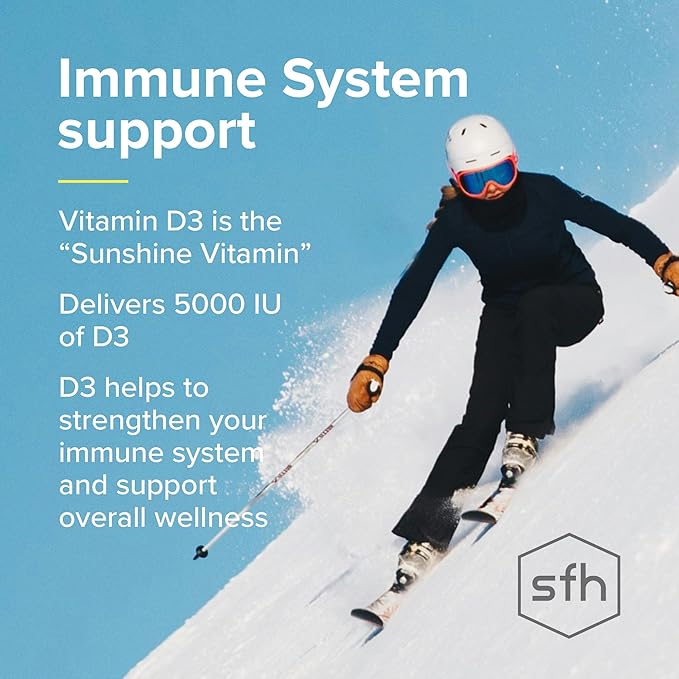 SFH K2+D3 &amp Calcium: The Ultimate 3-in-1 Formula for Bone Immune and Cardiovascular Health – 60 Capsules