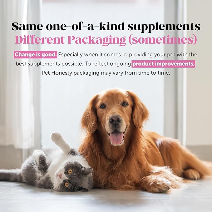 Pet Honesty Omega Skin Health Chews for Dogs Alaskan Salmon Oil Omega-3 Fish Oil Krill Spirulina Omega-3s Healthy Skin &amp Coat Itchy Skin Dog Allergies May Reduce Shedding (90 Count)