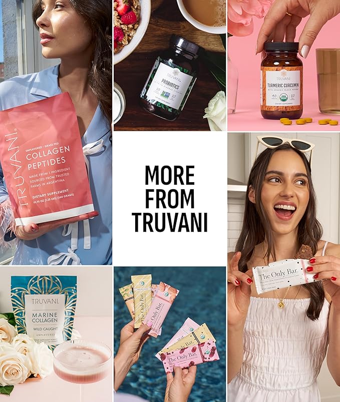 Truvani Vegan Pea Protein Powder | Vanilla | 20g Organic Plant Based Protein | 20 Servings | Keto | Gluten &amp Dairy Free | Low Carb | No Added Sugar
