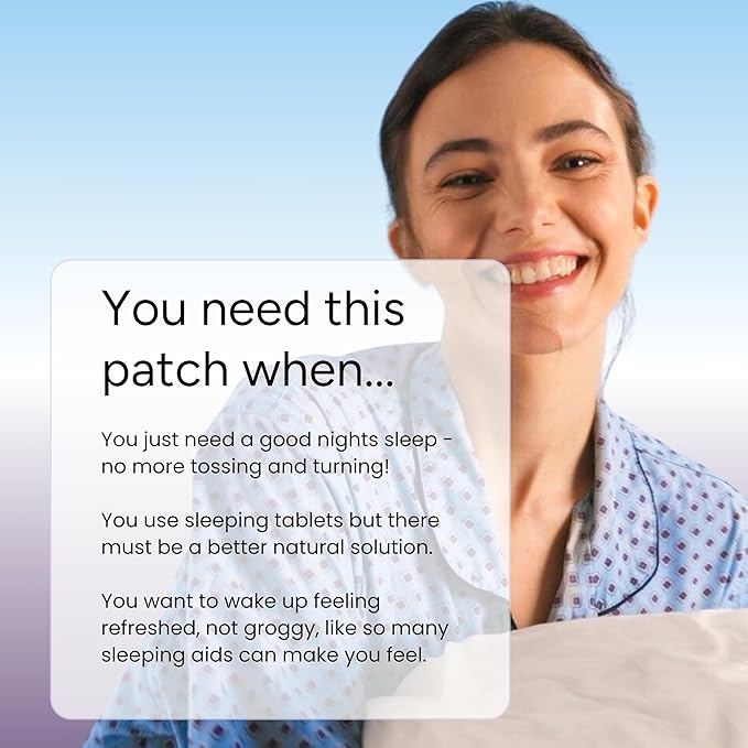 The Patch Remedy Sleep with Lavender Patch | Valerian Passionflower Hops Magnesium Glycinate Lavender | 30 Patches