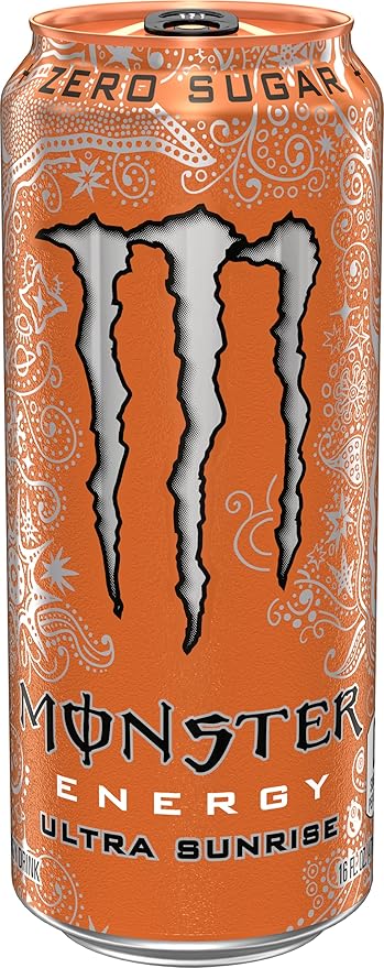 Monster Energy Ultra Sunrise Sugar Free Energy Drink 16 Fl Oz | Pack of 15