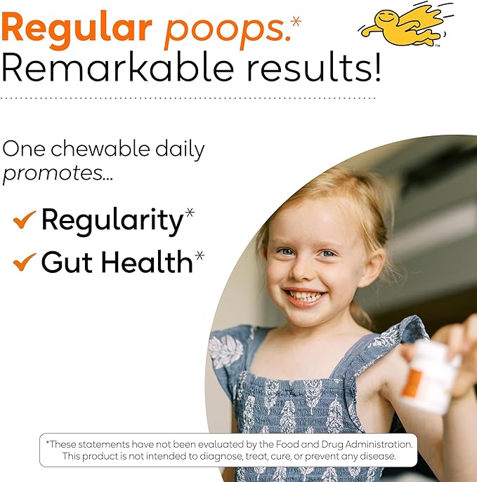 BioGaia Kids Probiotic Chewables | Promote Regularity | Ease Occasional Tummy Troubles | Ages 3+ | Allergen Dairy Soy &amp Gluten Free | Backed by 30 Years of Probiotic Research | 90 Day Supply