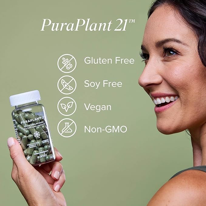 Isagenix PuraPant 21 - Advanced Plant-Based Daily Multi-Vitamin Sourced from Organic Fruits and Vegetables - 60 Capsules - 30 Servings