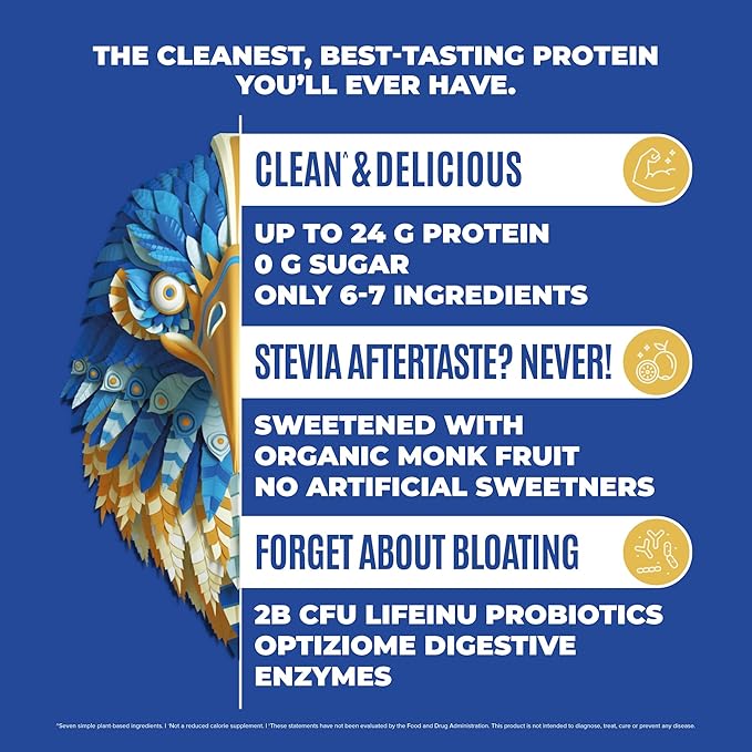 BIRDMAN Falcon Vegan Protein Powder Organic Stevia &amp Sugar Free Plant Based Low Carb Dairy Free Keto Non Whey Probiotic Pea Protein | Combo Pack: Vanilla &amp Chocolate Flavors - 20 Servi