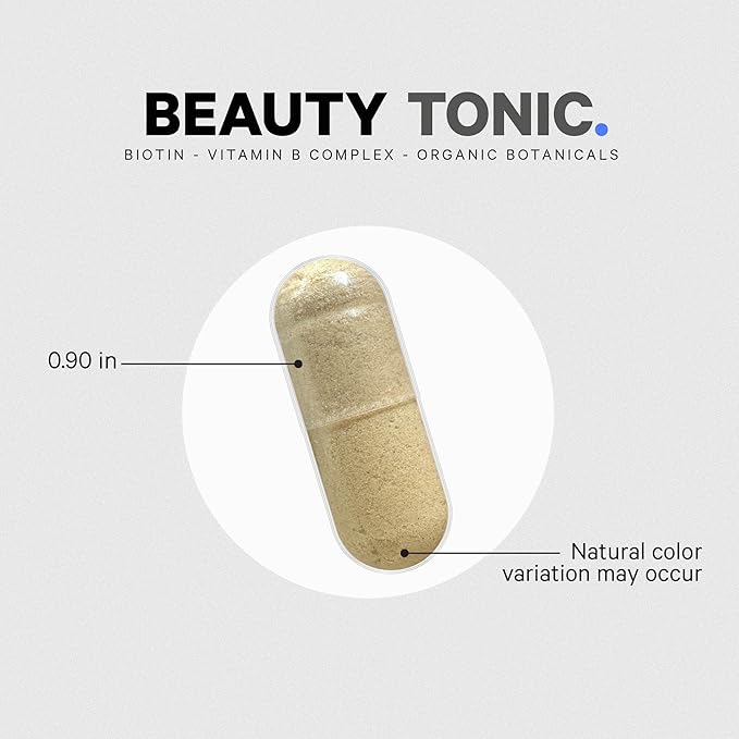 Codeage Biotin Supplement with Vitamin C Vitamin E Vitamin B6 Niacin Folate Organic Food Blend Phytoceramides Astaxanthin Selenium - Beauty Tonic - Hair Skin and Nail Support - Vegan 90 Ct