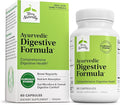 Terry Naturally Ayurvedic Digestive Formula - 60 Vegan Capsules - Promotes Bowel Regularity Gut Microflora &amp Nutrient Absorption - Non-GMO Gluten-Free - 30 Servings