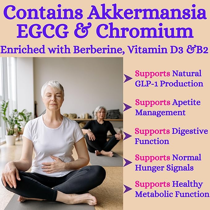 Nikoni Akkermansia Muciniphila GLP-1 Probiotic Supplement for Women &amp Men Gut Health (240 Softgels)