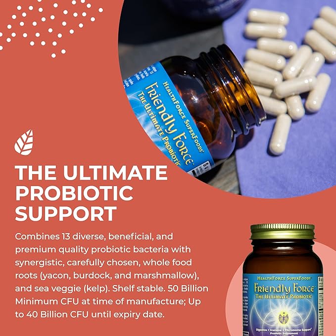 HEALTHFORCE SUPERFOODS Friendly Force - Capsules - 60 Vegan Capsules