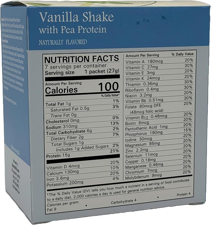 BariatricPal 15g Pea Protein Dairy-Free Shake - Vanilla (3-Pack)