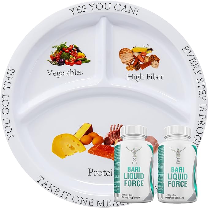Universal Body Labs Bariatric Multivitamin and Portion Control Plate