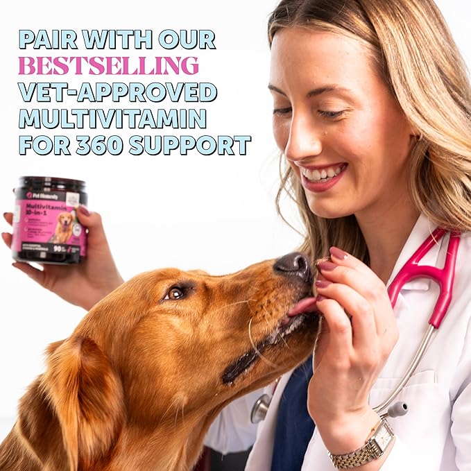Pet Honesty Dog Skin and Coat Supplement with Salmon Oil for Dogs - Allergy Itch Relief + Skin &amp Coat Health Dog Food Topper Bone Broth with Salmon Oil Collagen Biotin + Vitamin E (12 oz)