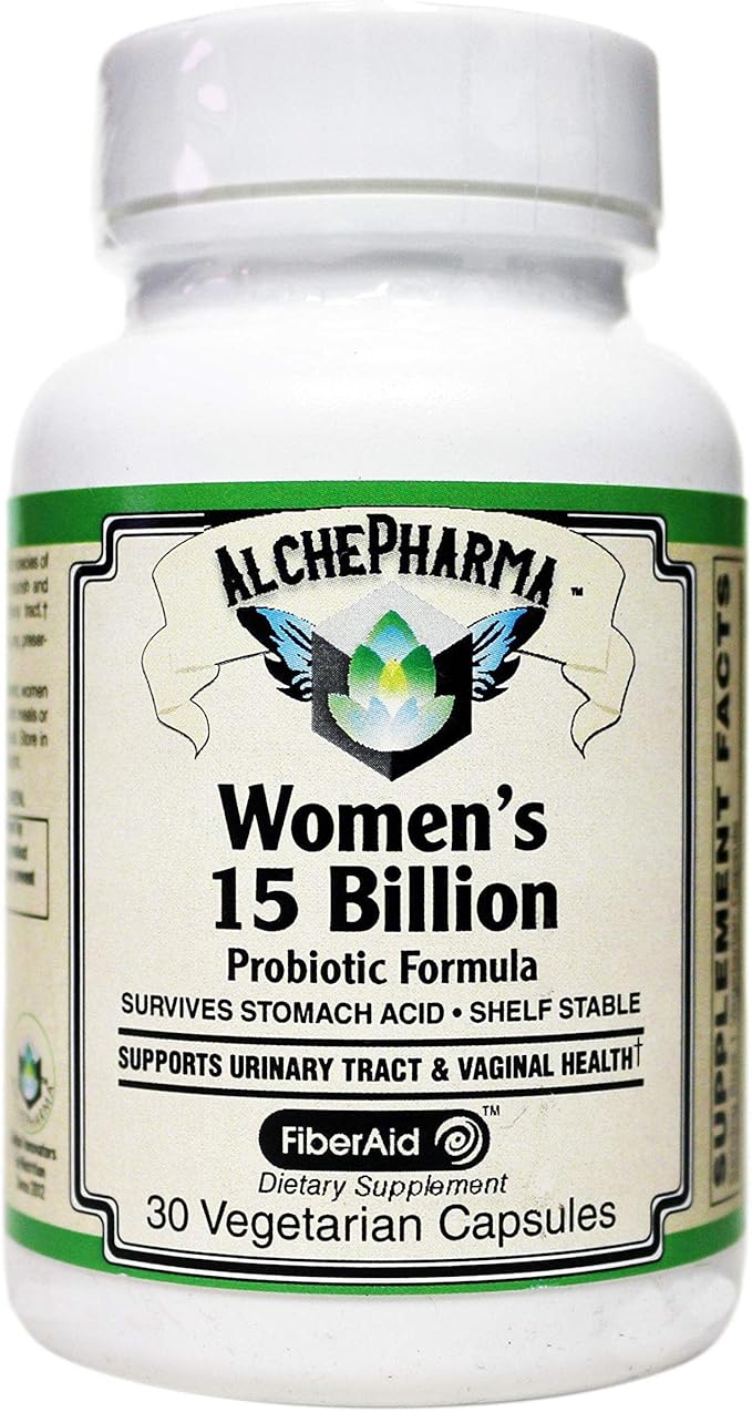 15 Billion Women's Probiotic • Formulated Specifically for Women • Survives Stomach Acid • Shelf Stable • Synbiotic