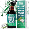 Vyxion Soursop Bitters Liquid Drops 10 in 1 with Sea Moss Moringa Turmeric Black Seed Oil Oregano Ashwagandha | Herbal Extracts for Overall Health-Enhancing | Vegan Non-GMO | 2 Fl Oz