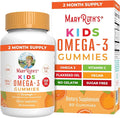 MaryRuth Organics Vegan Omega 3 Gummies for Kids 2+ 2 Month Supply Sugar Free Omega 3 Supplement with Vitamin C Flaxseed Oil Immune Support Essential Nutrient ALA No Fish Taste 60 Count