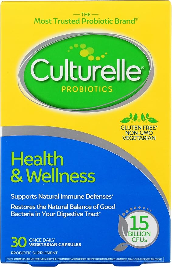Culturelle Health &amp Wellness Probiotic Vegetarian Capsules 30 ea