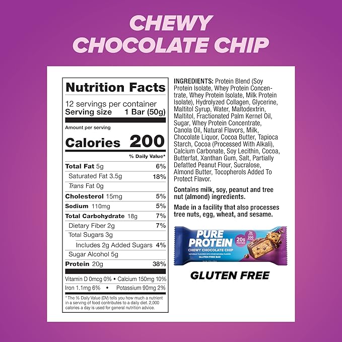 Pure Protein Bars High Protein Nutritious Snacks to Support Energy Low Sugar &amp Bars High Protein Nutritious Snacks to Support Energy