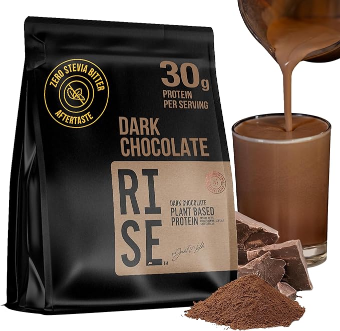 Plant-Based Protein Powder for Men and Women – 30g Complete Plant Protein and 3g Leucine Zero Bloat Gourmet Cocoa Smooth Texture Dark Chocolate 15 Servings - Scoop Not Included