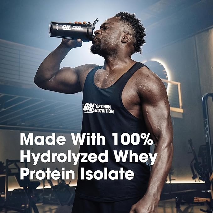 Optimum Nutrition Platinum Hydrowhey Protein Powder 100% Hydrolyzed Whey Protein Isolate Powder Flavor: Turbo Chocolate 20 Servings 1.8 Pounds (Packaging May Vary)