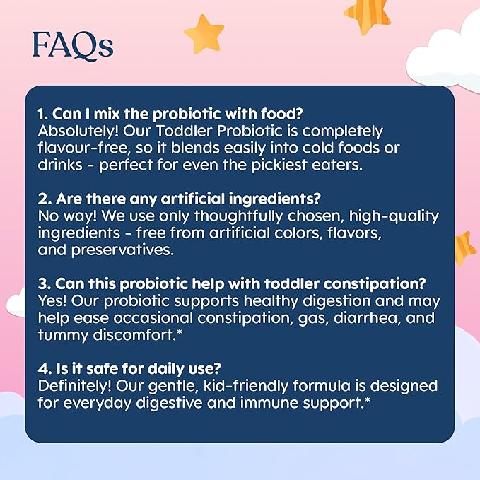 Lovebug Kids Probiotic Powder with Prebiotic Fiber - Toddler Immunity Support &amp Constipation Relief - USDA Organic Probiotics for Childrens Gut &amp Digestive Health (Ages 1-4) - 30 Pack (Unflavo