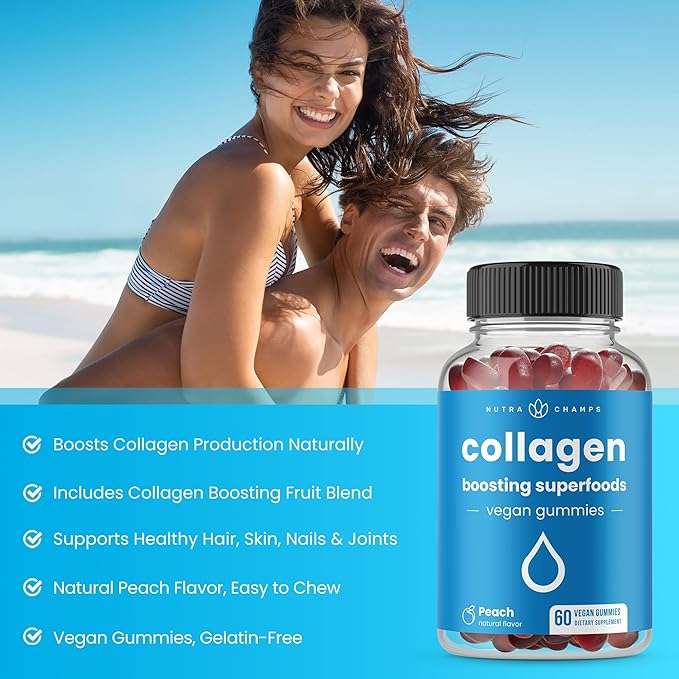 NutraChamps Complete Hair Skin &amp Nails Bundle. Biotin Collagen Keratin