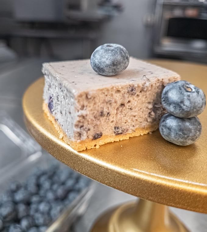 Low Carb Protein Cheesecake Bars | High Protein Gluten-Free Clean Ingredients Snack Bars (12 Blueberry)