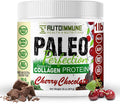 Paleo Perfection Double Chocolate Grass Fed Beef Collagen Protein Powder without Stevia - Paleo Keto SCD AIP Protein Powder w/ Apple Fiber Carrot Broccoli - 1lb Protein Powder &amp Superfood Ble