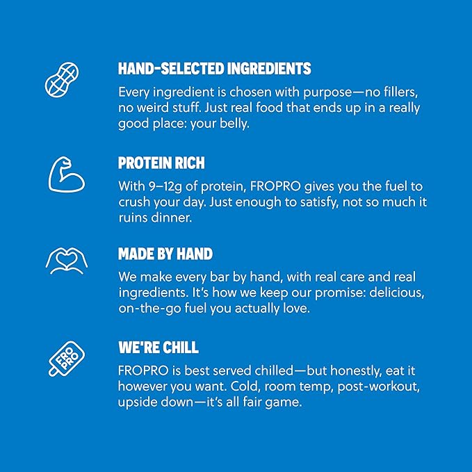 FROPRO Plant Protein Snack Bars - Plant Based Protein Bars All-Natural Gluten Dairy &amp Soy Free High Protein Bars with Low Calories | Chocolate Chip 24 Pack