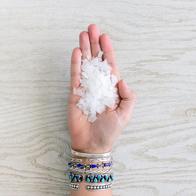 ASUTRA Magnesium Chloride Bath Flakes 4 lbs - for Relaxing Foot &amp Body Soaks Epsom Salt Alternative Rapid Absorption