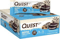 Quest Nutrition Dipped Chocolate Cookies &amp Cream Protein Bars High Protein Low Carb Gluten Free Keto Friendly 12 Count