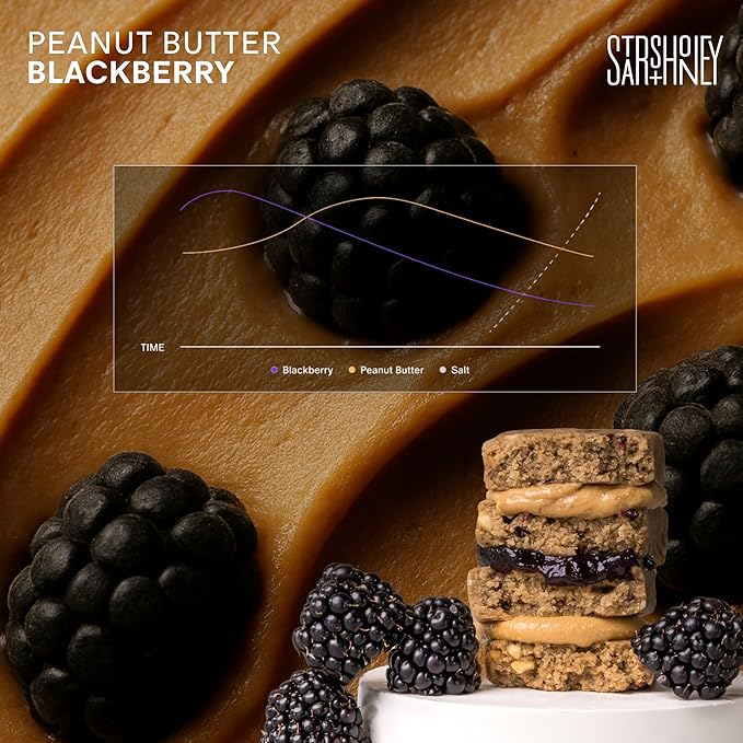Stars + Honey Protein Bars Peanut Butter Blackberry 15g Protein 2g Sugar with Collagen Peptides Dairy Free Soy &amp Gluten Free Snacks Keto Friendly No Seed Oils or Sugar Alcohols 10 Pack