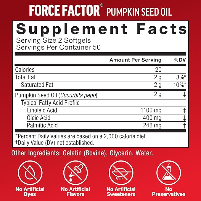 Force Factor Hair Growth Accelerator Multivitamin for Women &amp Men with Lustriva Biotin Horsetail &amp Vitamins A B12 C D &amp E for Thicker Hair Healthier Skin &amp Nails + Pumpkin Seed