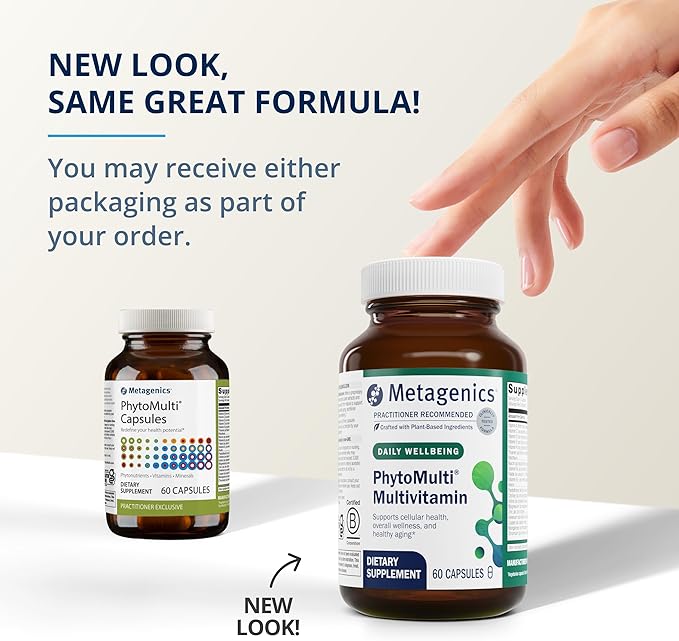 Metagenics Bundle - PhytoMulti &amp D3 10000 + K - 60 Capsules of PhytoMulti for Men &amp Women - 60 Softgels of D3 10000 + K for Immune Support Bone Health &amp Heart Health