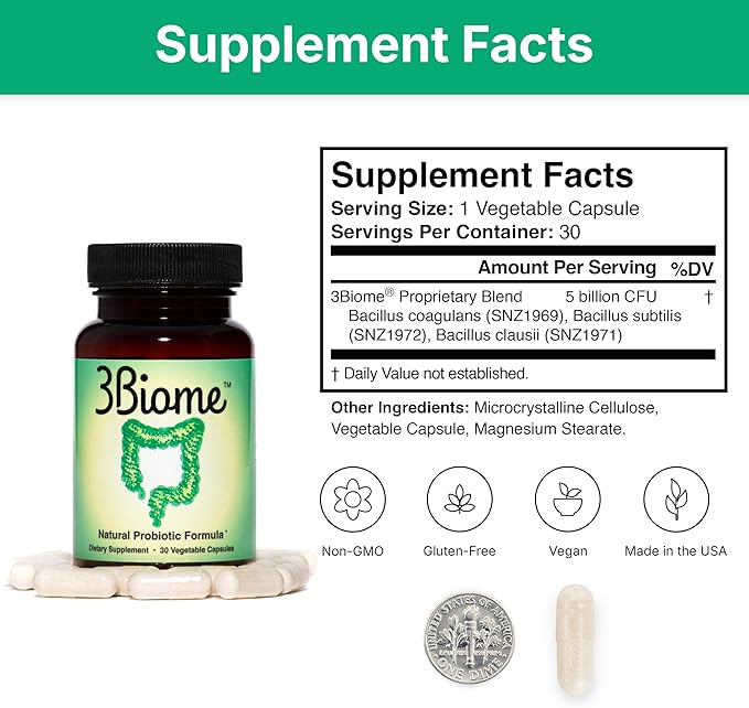 Natural Probiotic Supplement - Non-GMO Vegan Gluten-Free