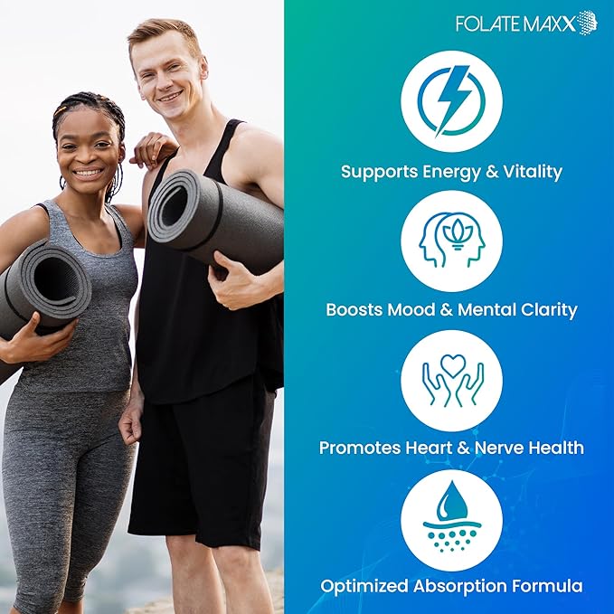 FolateMaxx L-Methylfolate 15mg 120 Capsules – Doctor Formulated Methyl Folate Supplement for Women &amp Men – High Potency 5-MTHF for Energy Mood &amp Focus – Non-GMO Gluten-Free (4-Month Supply)