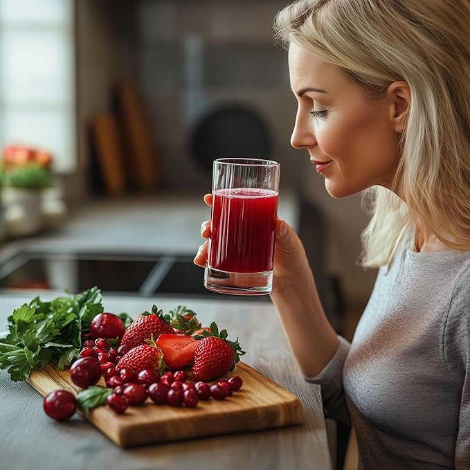 Red Biome – Gut Biome &amp Digestive Health Support with OPTIBIOME® Probiotic – Reduces Minor Bloating Burping &amp Gas – With 4g Organic Fiber Super Berries Superfoods &amp Antioxidants – 30 Se