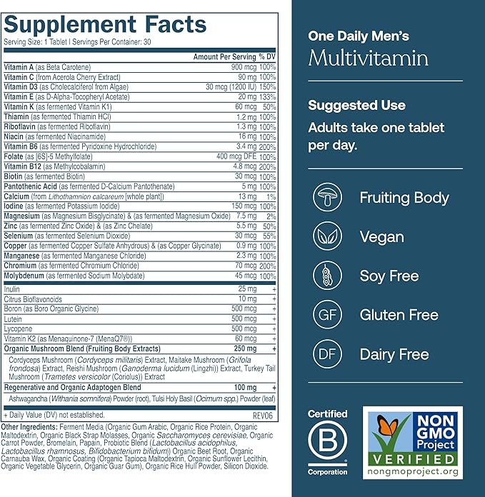 True Grace One Daily Men’s Multivitamin (30 Vegan Tablets) + One Daily Women’s Multivitamin (30 Vegan Tablets) - Non-GMO &amp Gluten Free - 30-Day Supply of Each