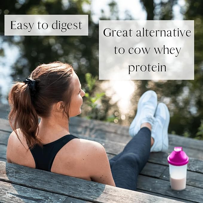Mt. Capra Deep 30 | Meal Replacement Shake Goat Protein Powder with Grass-Fed Whey Protein Casein Protein Minerals and BC-30 Probiotics | Coconut Dream | 30 Servings - 2 Pounds