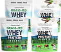 Opportuniteas Grass Fed Whey Protein Isolate Powder - 28g Unflavored &amp Vanilla Protein Protein Without Artificial Sweeteners Hormone-Free Happy Cows - Un-denatured Non GMO Keto &amp Paleo Diet