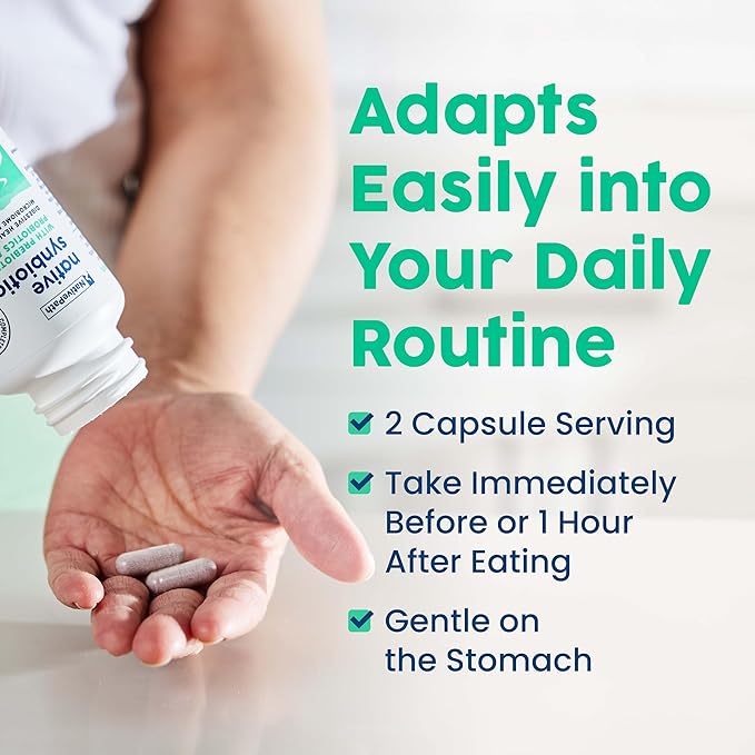 NativePath Complete Synbiotic - Pre Pro &amp Postbiotic 3-in-1 for Gut Health &amp Digestive Support - 10 Billion CFU 30 Servings