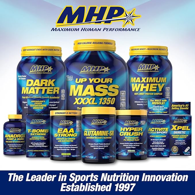 Maximum Human Performance Probolic-SR Sustained Release Protein Powder 24g Protein BCAAs Glutamine Arginine Pre-Workout Post-Workout Nighttime Protein 2lbs 26 Servings Cookies &amp Cream