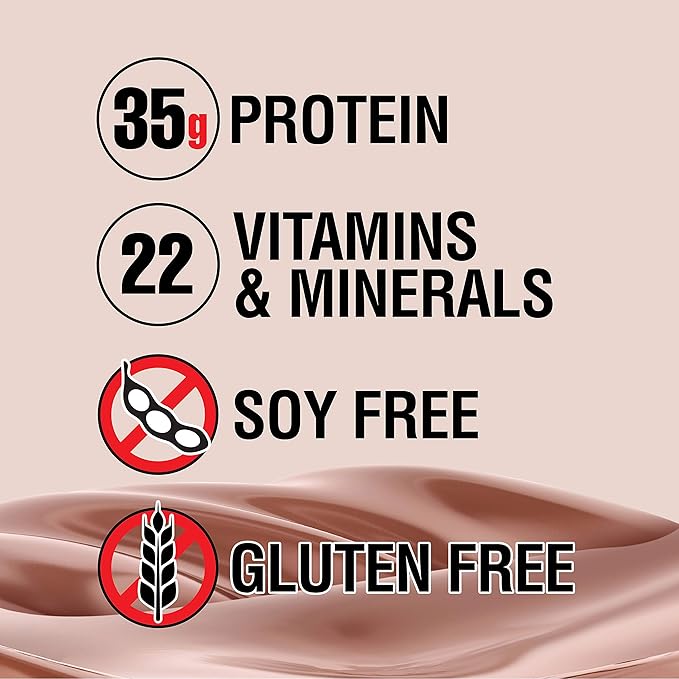 Lean Body All-in-One Chocolate Protein Shake. 35g Protein Whey Blend 7g Healthy Fats &amp Fiber 22 Vitamins and Minerals No Artificial Colors Gluten Free (4.6lb) Packaging May Vary