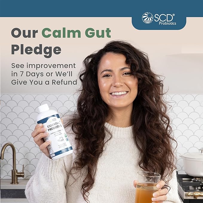 SCD Probiotics SCD Essential Probiotics for Women Men Kids and Toddlers Live Probiotic for Digestion and Immunity Gut Health Liquid Probiotic Supplement with 11 Strains – 16.3 fl oz (3 Pack)
