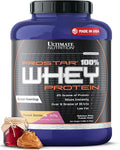 Ultimate Nutrition Prostar Whey Protein Powder Isolate Peanut Butter &amp Jelly - Low Carb High Protein Powder Shake for Muscle Gain &amp Recovery - Low Sodium Low-Fat &amp Keto Friendly - 5.28